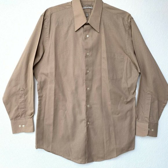 Ven Heusen Men Dress Shirt Fitted 16 1/2 32/33‎ - Picture 1 of 8
